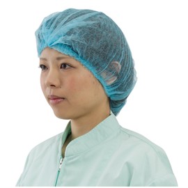 Kawanishi Industrial Clean Bells #7045 Non-woven Hair Cap, 100 Pieces, Blue, One Size Fits All