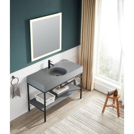 ANZZI Valle Single Hole and Single Handle Vessel Bathroom Sink Faucet in Matte Black cUPC Deck Mounted One Hole Lead-Free Solid Brass Lavatory Faucet (L-AZ107MB)