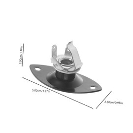 Kisangel 1 Set Electric Guitar Jack Plates of Durable Output Socket Plates for Bass Electric Guitar Essential Accessory for Musicians Fits Standard Models
