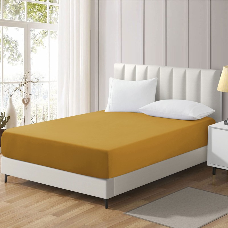 AMEHA Fitted Sheet Double 25 cm Deep Bed Sheets Easy