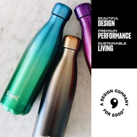 S'well Stainless Steel Water Bottle - 17 Fl Oz - Polar - Triple-Layered Vacuum-Insulated Containers Keeps Drinks Cold for 36 Hours and Hot for 18 - with No Condensation - BPA-Free - Perfect for the Go