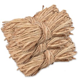 Raffia Raffia Ribbon 200 g Natural Raffia Yarn Raffia Ribbon for Crocheting Brown Tie Raffia for Crafts Floristry Straw Decoration for Garden