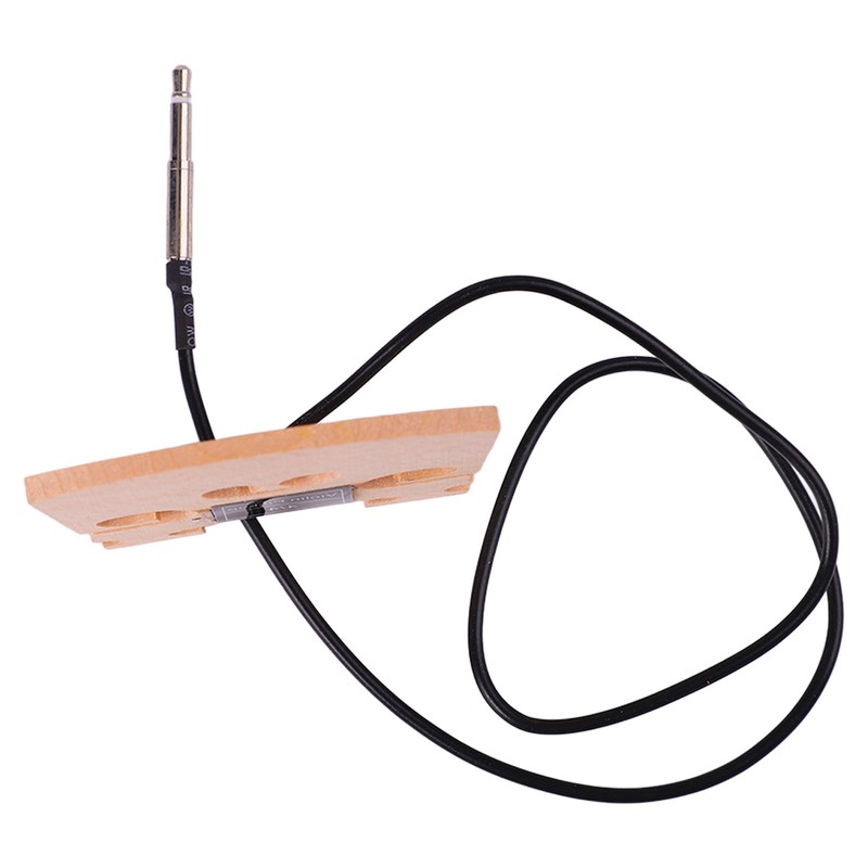 Wooden 4/4 Violin Bridge with Internally Mounted Piezo Pickup High