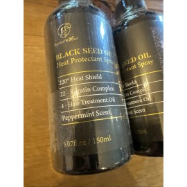 BEAUT'E SOL Heat Protectant for Hair - Black Seed Oil Heat for Curl 5oz X 2!