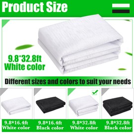 9.8 x 32.8ft Thicker Garden Mesh Netting,Ultra Fine Plant Row Covers,PPT Nano Mosquito Netting Screen Bird Barrier Net for Outdoor Vegetable Plants Fruits Flowers,Patios Balconies,33% Shading Rate