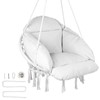 VEVOR Hanging Hammock Swing Chair, Macramé Hanging Chair with Cushion