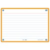 Flash Cards, Ruled with Orange Frame, A6, Pack of 80