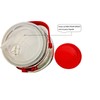 C&H Solutions 5L (1.32 Gallon) Glass Jar With Lid Wide
