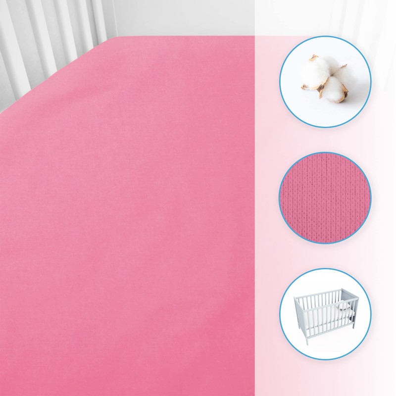 Jersey 100% Cotton Fitted Sheet for 140 x 70 cm