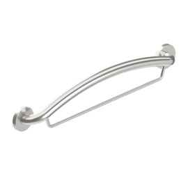 Steel 24" Towel Bar Grab Bar Combo, Plus Towel Bar by HEALTHCRAFT, ADA Compliant Decorative Grab Bar for Bath and Shower Safety, Wall-Mounted Handle for Seniors Bathroom (500 lb. Capacity)