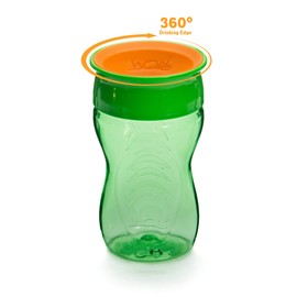 Wow Cup para niños 360 taza de beber, 10 oz. /296 ml, Verde