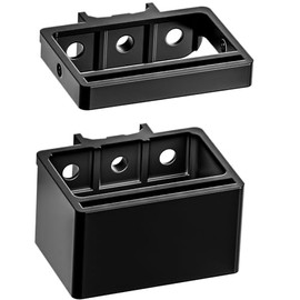 Alpha Engineered Level Mount Holder for Alpha Rails - Compatible with Milwaukee Packout Tool Box with Alpha Rail System (Black)