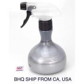 Beauty Headquarters Hair Salon Water Spray Bottle 10 Oz (Pearl Dark Silver)
