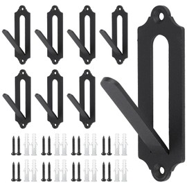 Qonutoci European Mount Skull Hanger - 8 Pack 4.1"x1.4" Deer Hanger, Heavy-Duty Rustproof Hooks for Deer, Antelope, Coyote & Small Game Taxidermy, Indoor/Outdoor Mounting Kit, Easy to Install