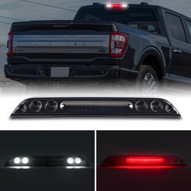 POPMOTORZ LED Third 3rd Brake Light Fit For Ford F150 2015-, Ford F150 LED 3rd Brake Light Cargo Light Third Brake Light Rear Cargo Lamp High Mount Stop Light Black Smoked Lens