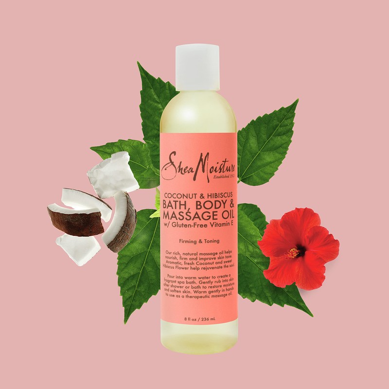 Shea Moisture Coconut & Hibiscus Massage Oil and Body Oil