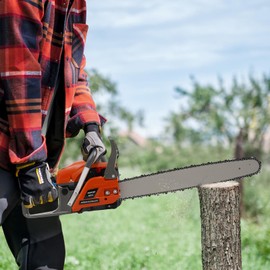 JAYGOVAN 60CC Gas Chainsaws 2-Cycle Top Petrol Handle Gasoline Powered Chain Saws Handheld Cordless Petrol Chainsaws 20 Inches Gas Chain Saws for Trees Wood Farm Garden Ranch Forest Cutting