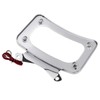 TCMT Curved License Plate Mount Frame W/Light Fit For Harley