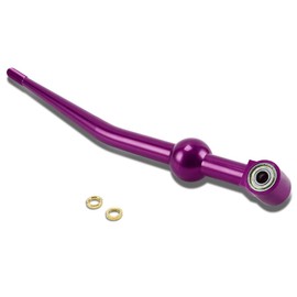 Auto Dynasty Compatible with Civic/Del Sol/CRX/Integra Single Bend Short Throw Shifter + 5-Speed Gear Knob + 3.75" Extension Kit, Purple