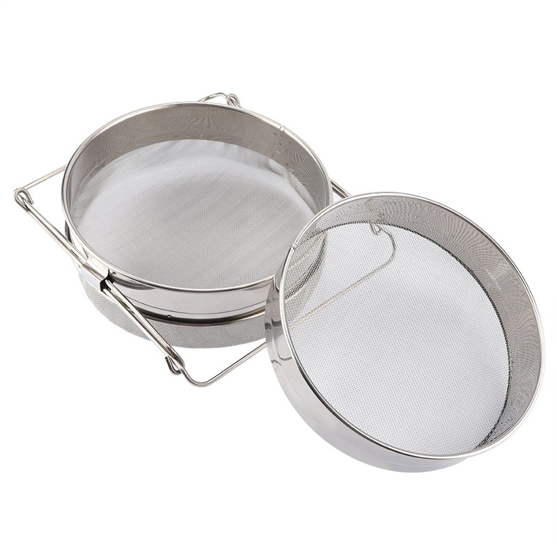 Big Stainless Steel Double Layer Honey Sieve / Strainer /