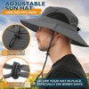 EINSKEY Men's Waterproof Sun Hat, Outdoor Sun Protection Bucket Safari