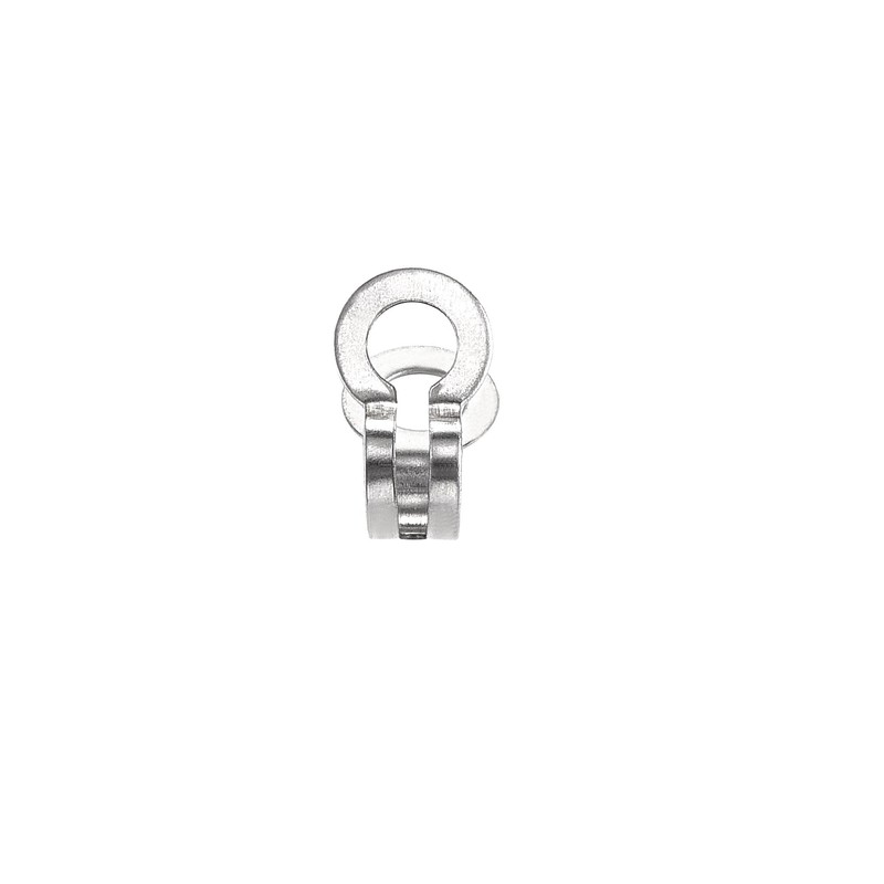sourcing map Ball Chain Connector, 3mm 3.2mm Double Ring Style