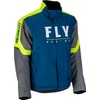 Fly Racing Outpost Jacket Blue/Hi-Vis Small | Snowmobile Warmth &