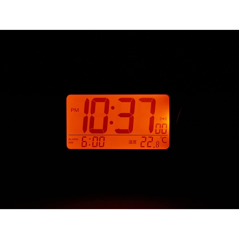 RHYTHM Loud Alarm Clock, Atomic Clock, 1,000 Patterns, Electronic Sound,