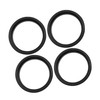A ABSOPRO Car Hubcentric Rings 66.6 to 57.1mm Plastic (Set