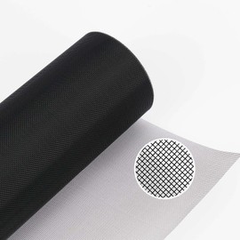 Carligo Screen mesh, Sturdy Black 304 Stainless Steel Wire mesh roll, 15.7" x 10ft 18 Mesh, Powder Coated Metal mesh Screen for Window Screen mesh, Air Vent Mesh, Door, Garden, Easy to Cut, Pet Proof