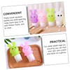 Beatifufu 3pcs Bottle Rabbit Shampoo Silicone Squeeze Bottle Lotion Squeeze