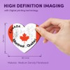 1x Heart MDF Magnet 6cm - Montreal Quebec Canada Canadian