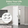 Non-Mortise Butterfly Hinges 4 Pack Heavy-Duty