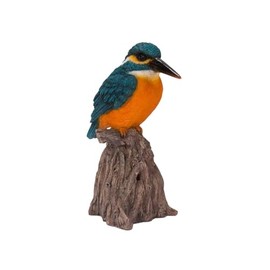 Oubia Kingfisher Standing on Stump 10x6.8x14.5cm Doll Figurine Figurine Animal Garden Decoration Bird H20188