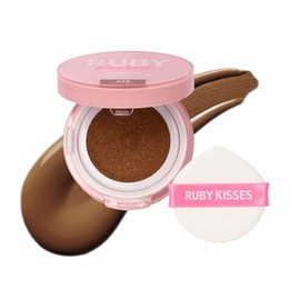 Ruby Kisses Base De Maquillaje En Cojín, Maquillaje Coreano De Cobertura Total, Ligera Y Duradera, Acabado Natural Y Luminoso Para Todo Tipo De Piel. 