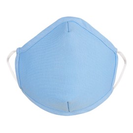 G-TUFF Face Mask Protective Mask Face and Mouth Covering. Reusable and Washable Fashion Outdoor Unisex Mask. Anti dust Mask. 2 Layer Interlock - Light Blue