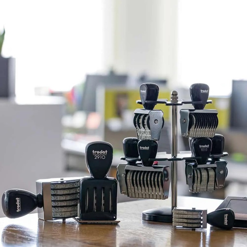 Trodat 2910P03B4 Date Stamp"Eingegangen/Erledigt 54x24 mm