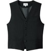 Arbe AS8063-10 Men's Black Collarless Formal Cafe Bar with Vest