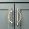 Amerdeco 6 Pack Brushed Satin Nickel and Gold Cabinet Pulls