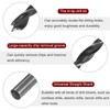 sourcing map 2pcs Brad Point Drill Bits 5.5mm(14/64") Dia Straight