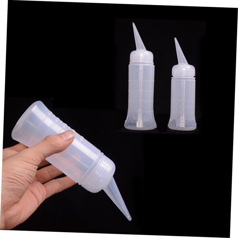MERRYHAPY 5pcs Measuring Applicator Bottles Scale Small Hairdressing Tools for