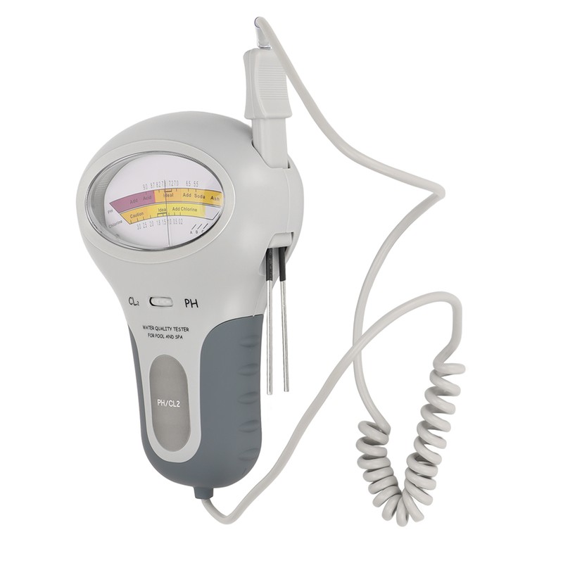 Water Chlorine and PH Meter Large Screen Battery Powered Portable