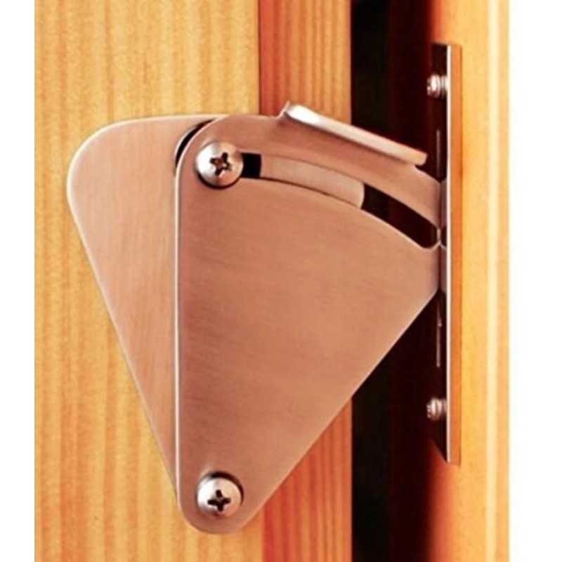Ccjh Two - Piece Triangular Stainless Steel Door Lock for