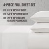 Lucky Brand Serene Slumber Full Size 4-Piece Sateen Sheet Set