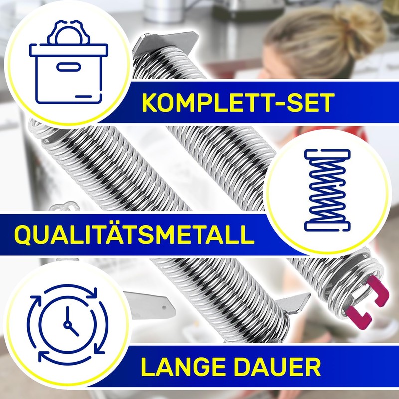 Repair Kit Spring in Pink and Cable Pull for Dishwasher