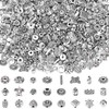 UPINS Tibetan Silver Spacer Beads, 1000Pcs Metal Spacer Beads for