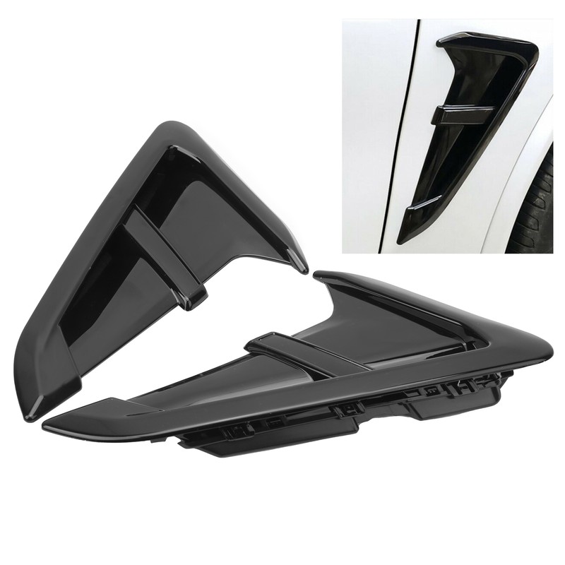 2pcs Car Side Fender Air Vents Grille Trim Fit for