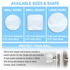 Door Knob Wall Shield, 6PCS Transparent Round Soft Rubber Guard