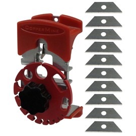 COPPERMINE Handheld Manual Wire Stripping Machine – Compact & Portable, Includes 10 Blades for CT-102 Mode