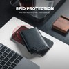 VULKIT Cartera para Hombre Minimalista Pop-Up Tarjetero RFID Bloqueo Cierre